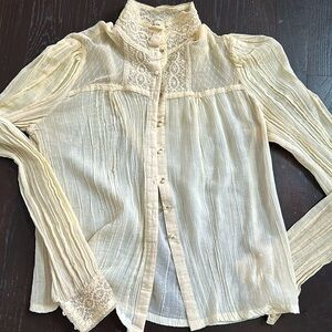 Gunne Sax lace blouse